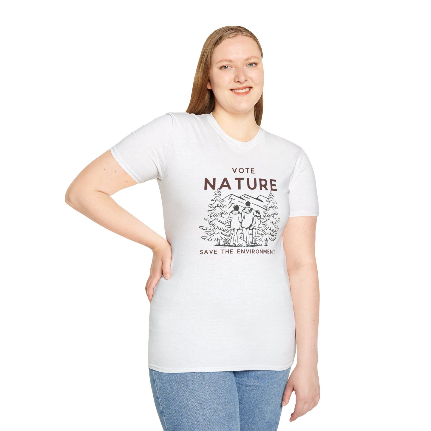 Vote Nature Save the Environment Statement Soft Style t-shirt |unisex| Political Shirt, Once Nature is Gone What's Left?