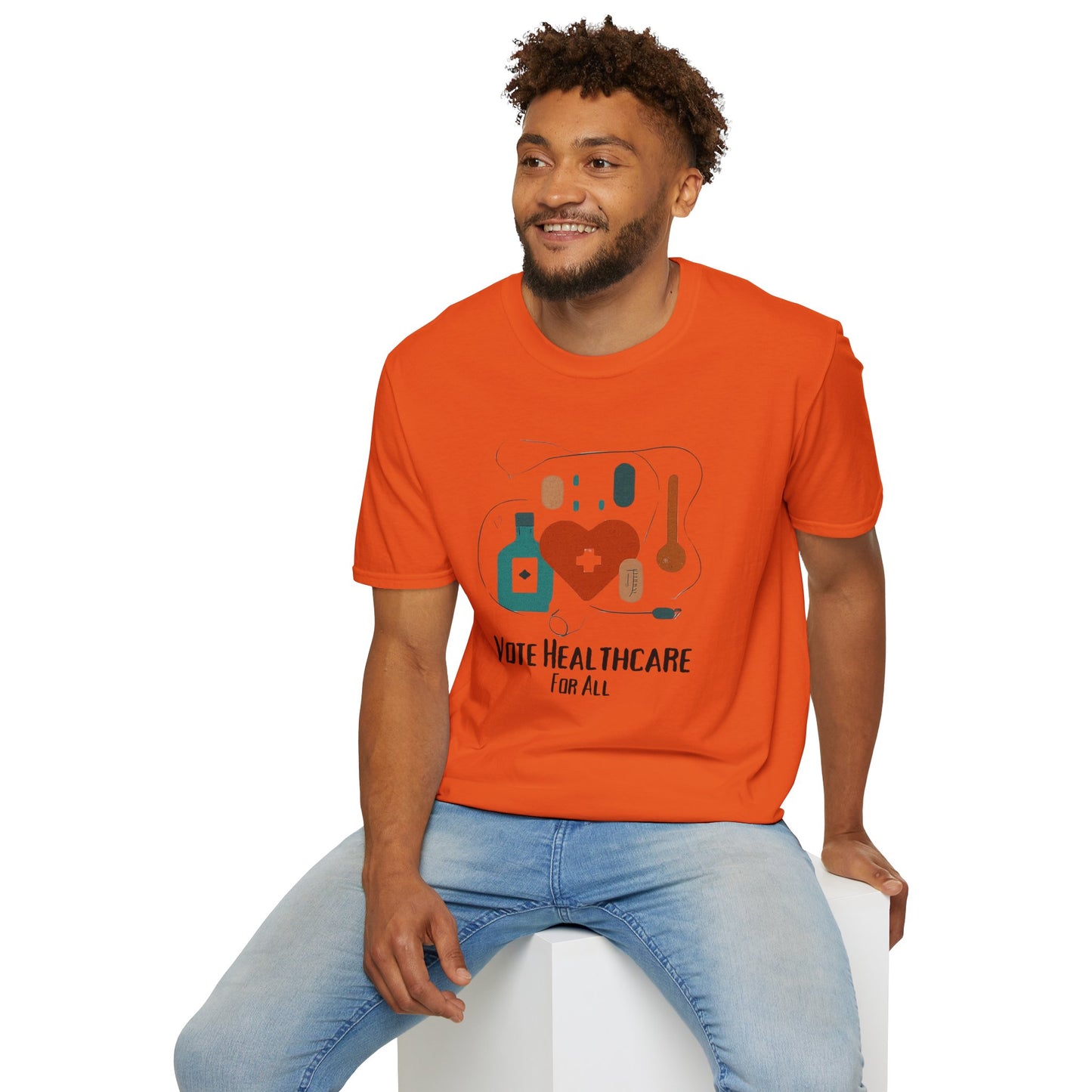 Vote Healthcare for All! Statement Soft-Style t-shirt |unisex| Political Shirt that Shows You Care!