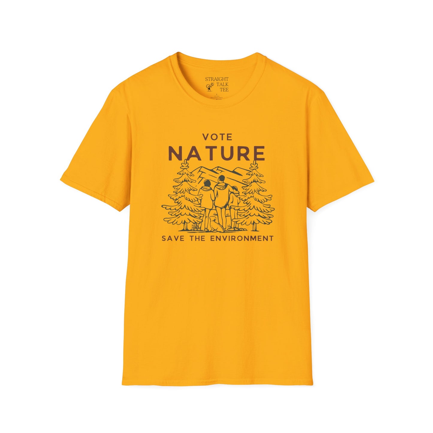 Vote Nature Save the Environment Statement Soft Style t-shirt |unisex| Political Shirt, Once Nature is Gone What's Left?