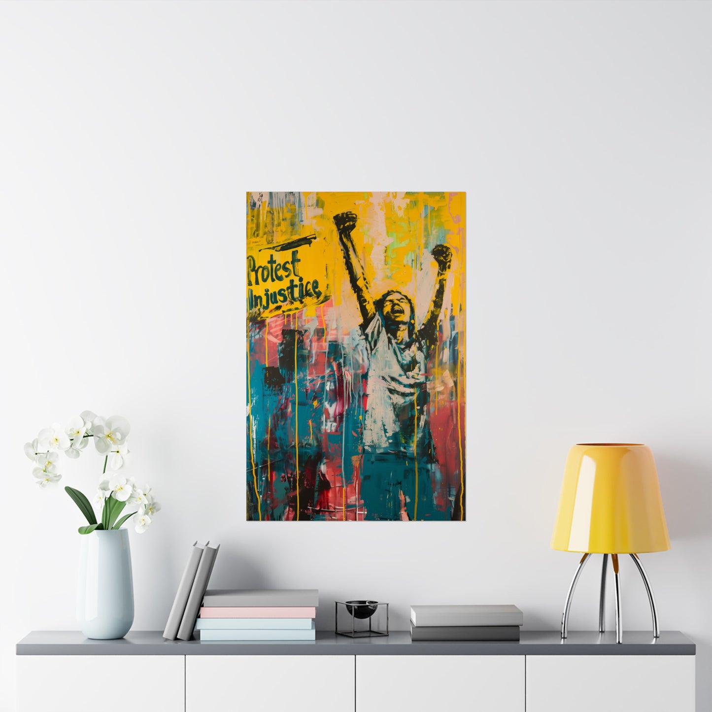 Protest Injustice Matte Poster Activist Political Wall Art for Home Office or Dorm Decor