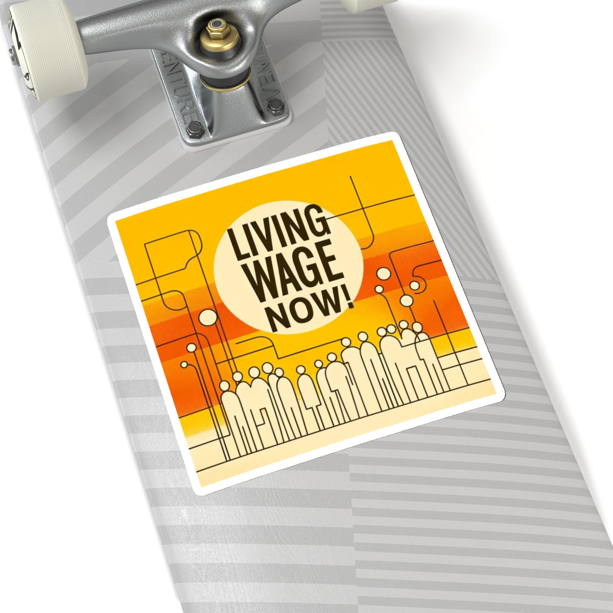 Living Wage Now! v4 Stickers