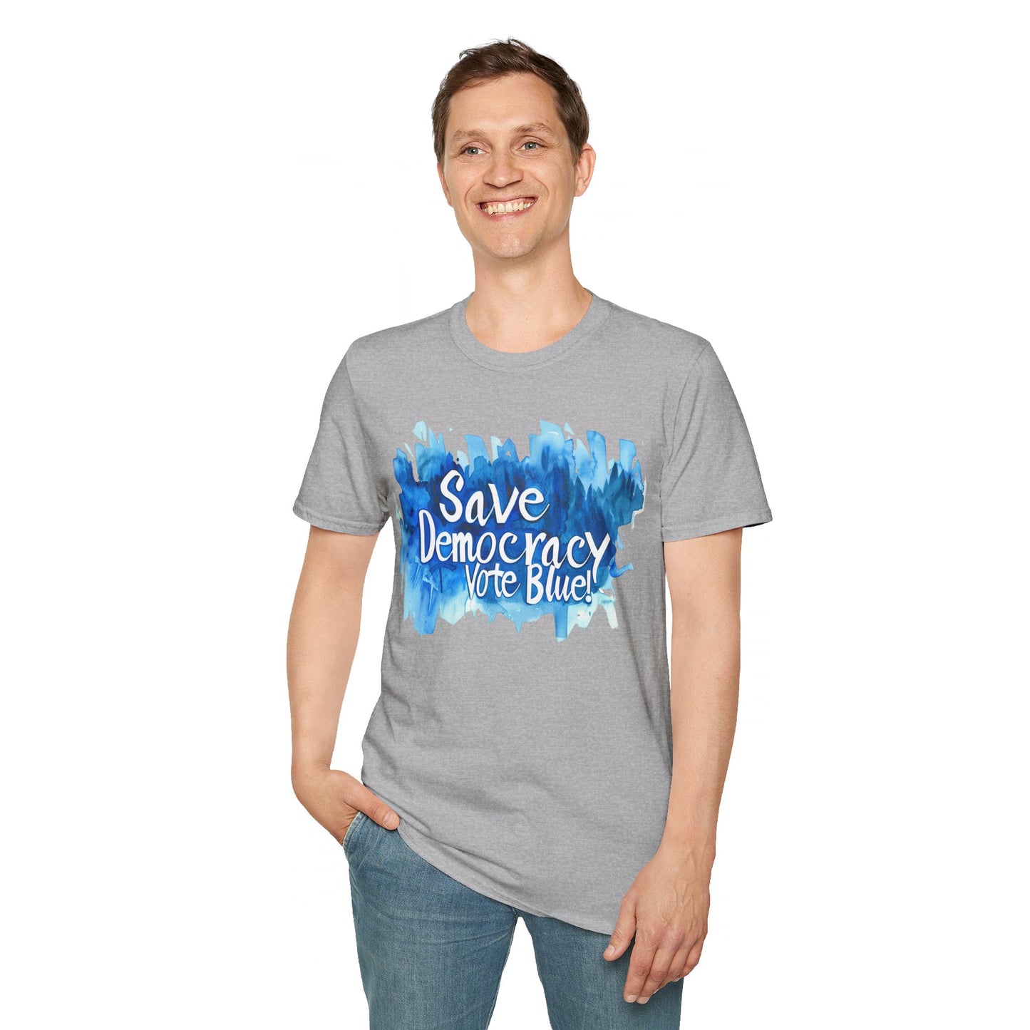 Save Democarcy Vote Blue t-shirt Political Statement Shirt