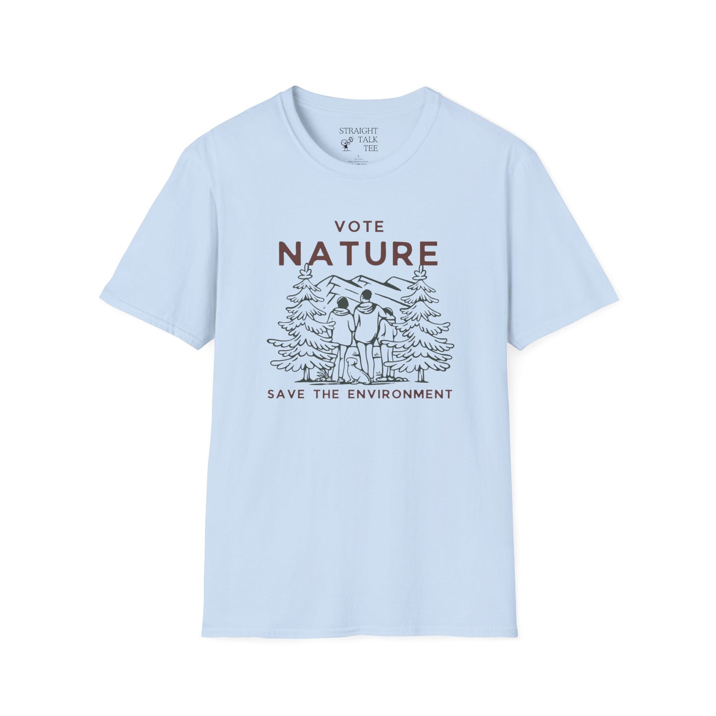 Vote Nature Save the Environment Statement Soft Style t-shirt |unisex| Political Shirt, Once Nature is Gone What's Left?