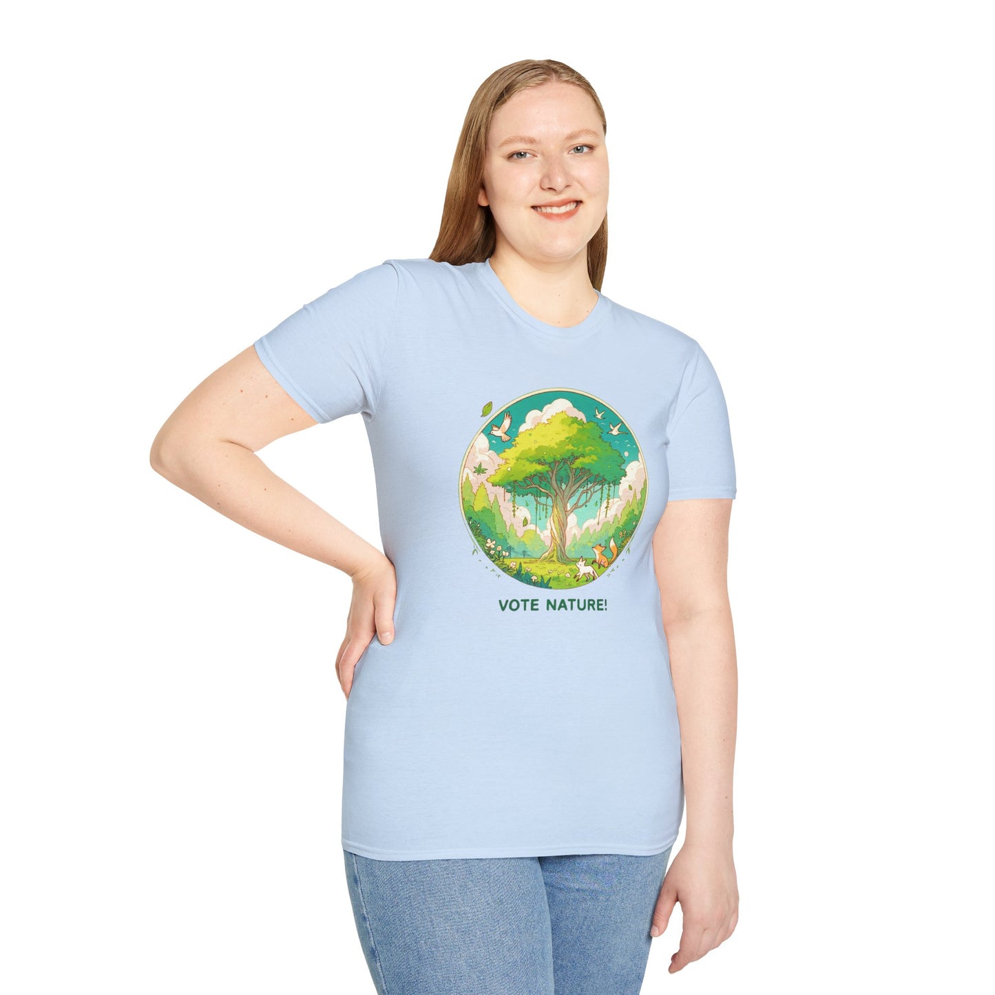 Vote Nature! Inspirational Statement Soft Style T-Shirt |unisex| Show You Care! Political Shirt!