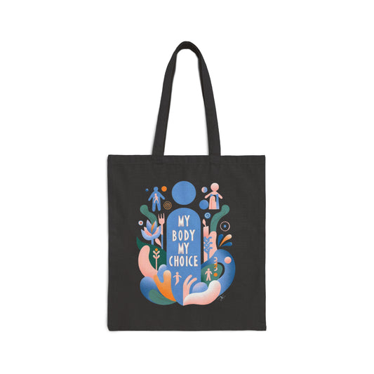 By Body My Choice (Canvas Tote Bag)