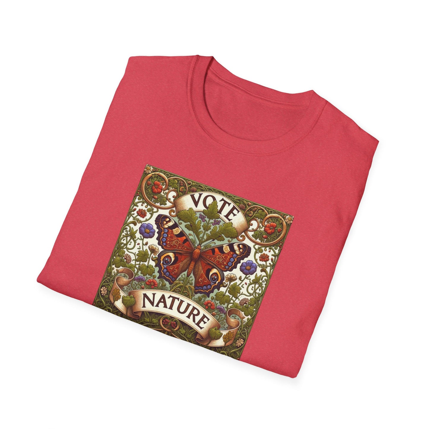 Inspirational Statement T-Shirt: Vote Nature! William Morris Inspired