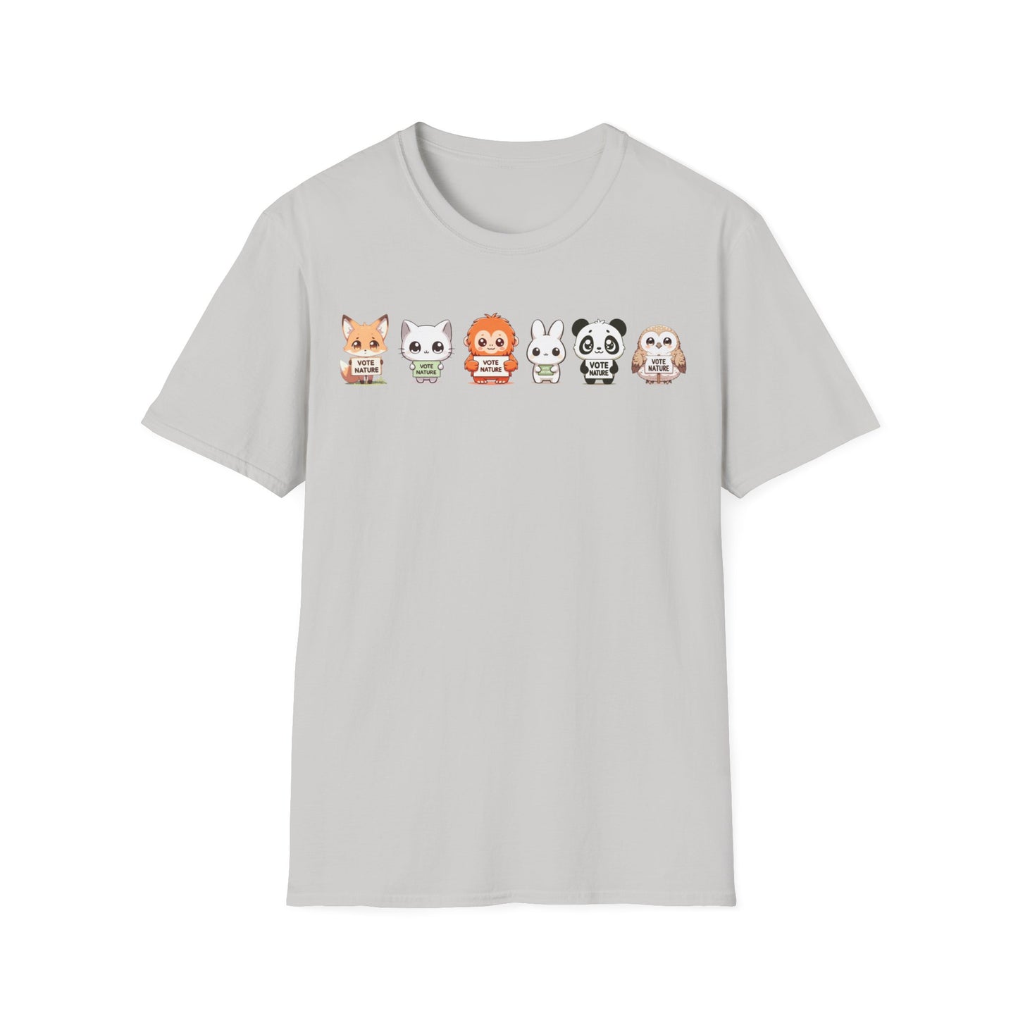 All the Cuteness! Inspiring Statement Soft Style t-shirt: Vote Nature |unisex| Minimalist Protest, Resistance, Activism! Show You Care!