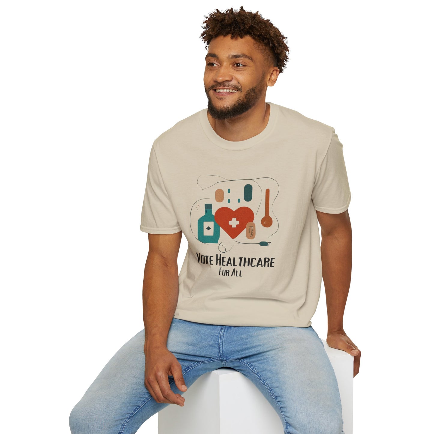 Vote Healthcare for All! Statement Soft-Style t-shirt |unisex| Political Shirt that Shows You Care!