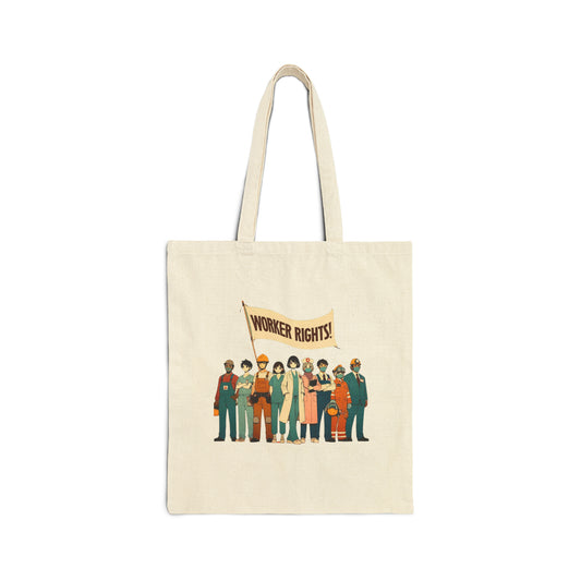 Worker Rights! Anime (Canvas Tote Bag)