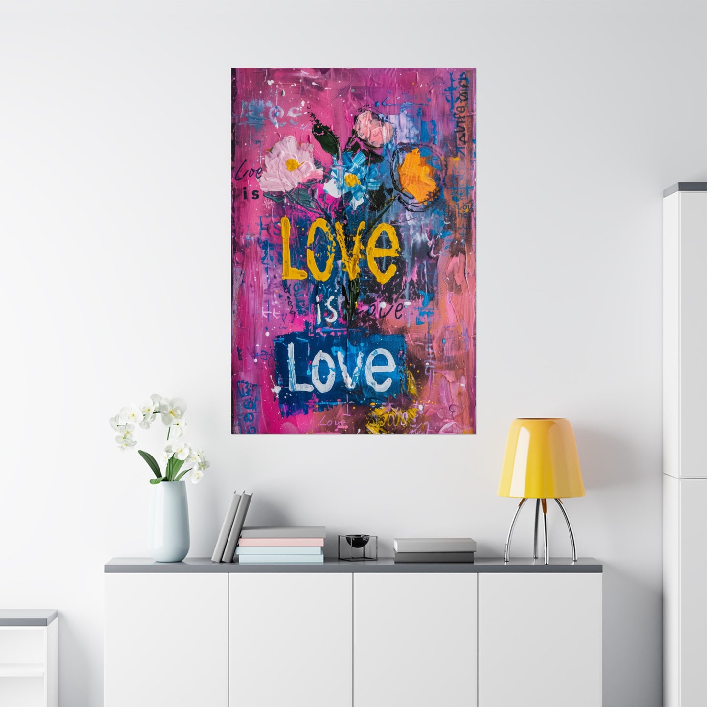 Love is Love Matte Poster Pride Political Poster for Home Office or Dorm Decor | Fine Art with a Purpose!