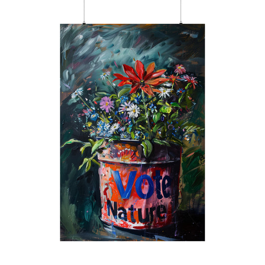 Vote Nature Matte Poster Environmental Political Wall Art for Home Office or Dorm Decor | Fine Art with a Purpose!