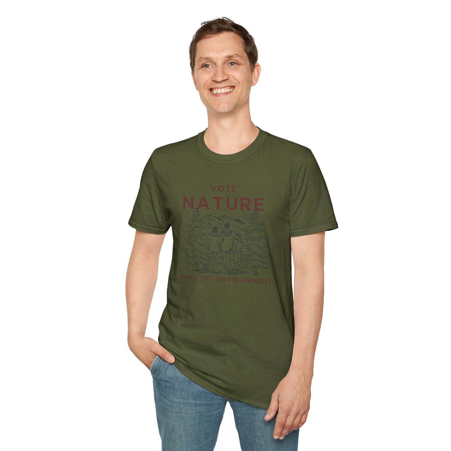 Vote Nature Save the Environment Statement Soft Style t-shirt |unisex| Political Shirt, Once Nature is Gone What's Left?