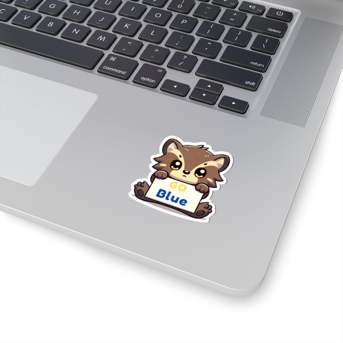 Inspiring Cute Wolverine vinyl Sticker: Go Blue! UM for laptop, kindle, phone, ipad, instrument case, notebook, mood board, or wall