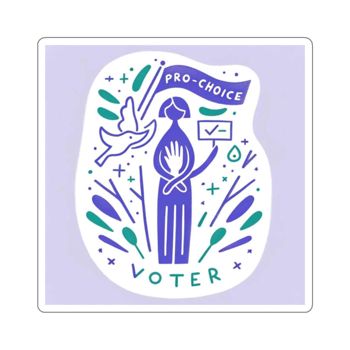 Pro-Choice Voter v3 Stickers
