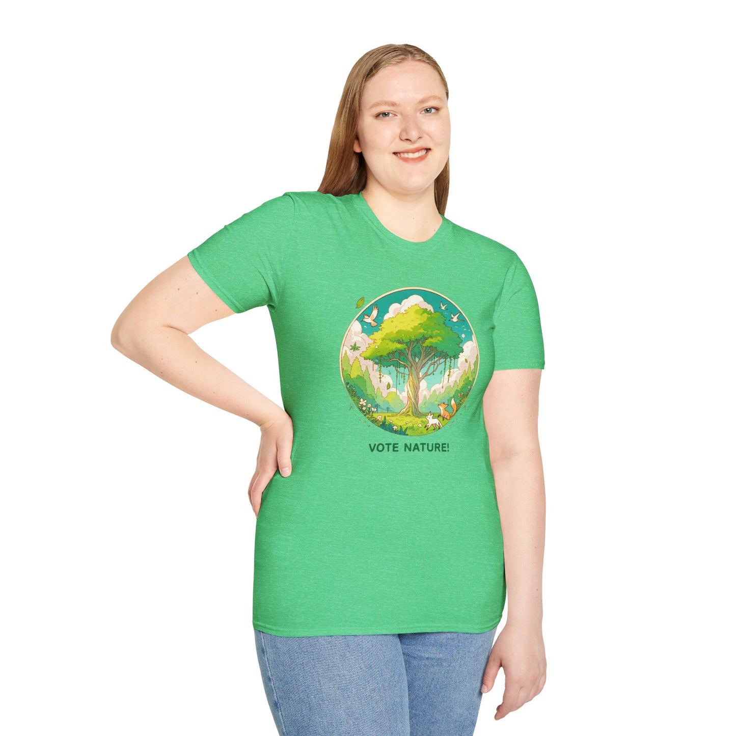 Vote Nature! Inspirational Statement Soft Style T-Shirt |unisex| Show You Care! Political Shirt!