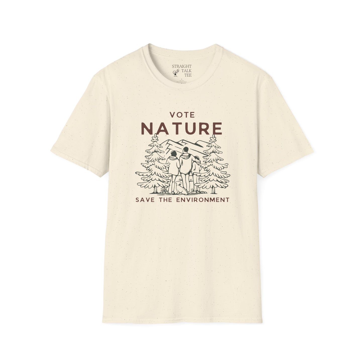 Vote Nature Save the Environment Statement Soft Style t-shirt |unisex| Political Shirt, Once Nature is Gone What's Left?