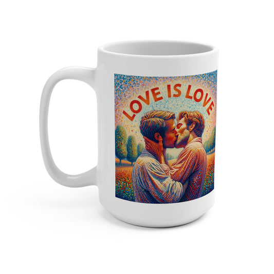 Bold Statement Mug 15oz: Love is Love