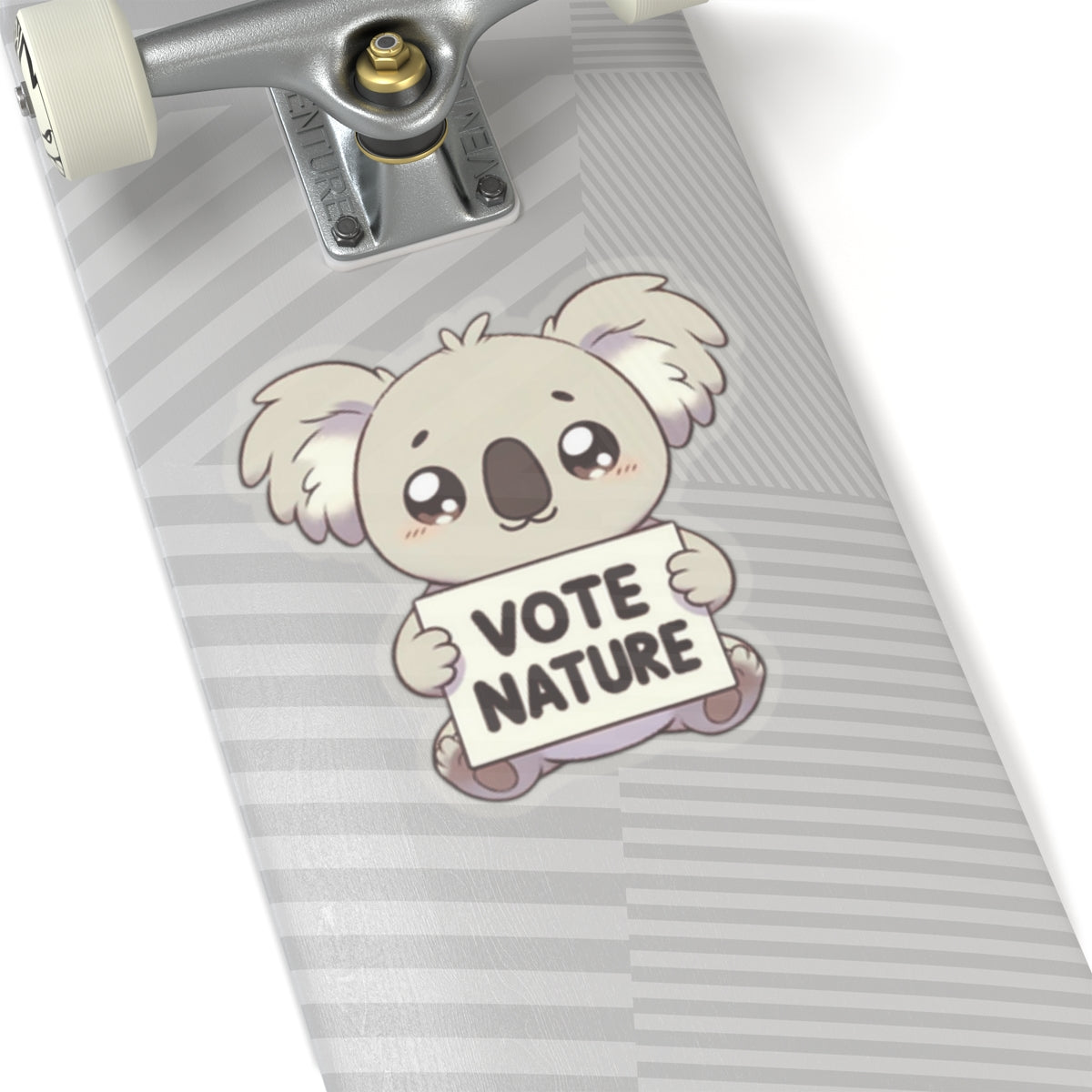 Inspirational Cute Kawala Statement vinyl Sticker: Vote Nature! for laptop, kindle, phone, ipad, instrument case, notebook, mood board