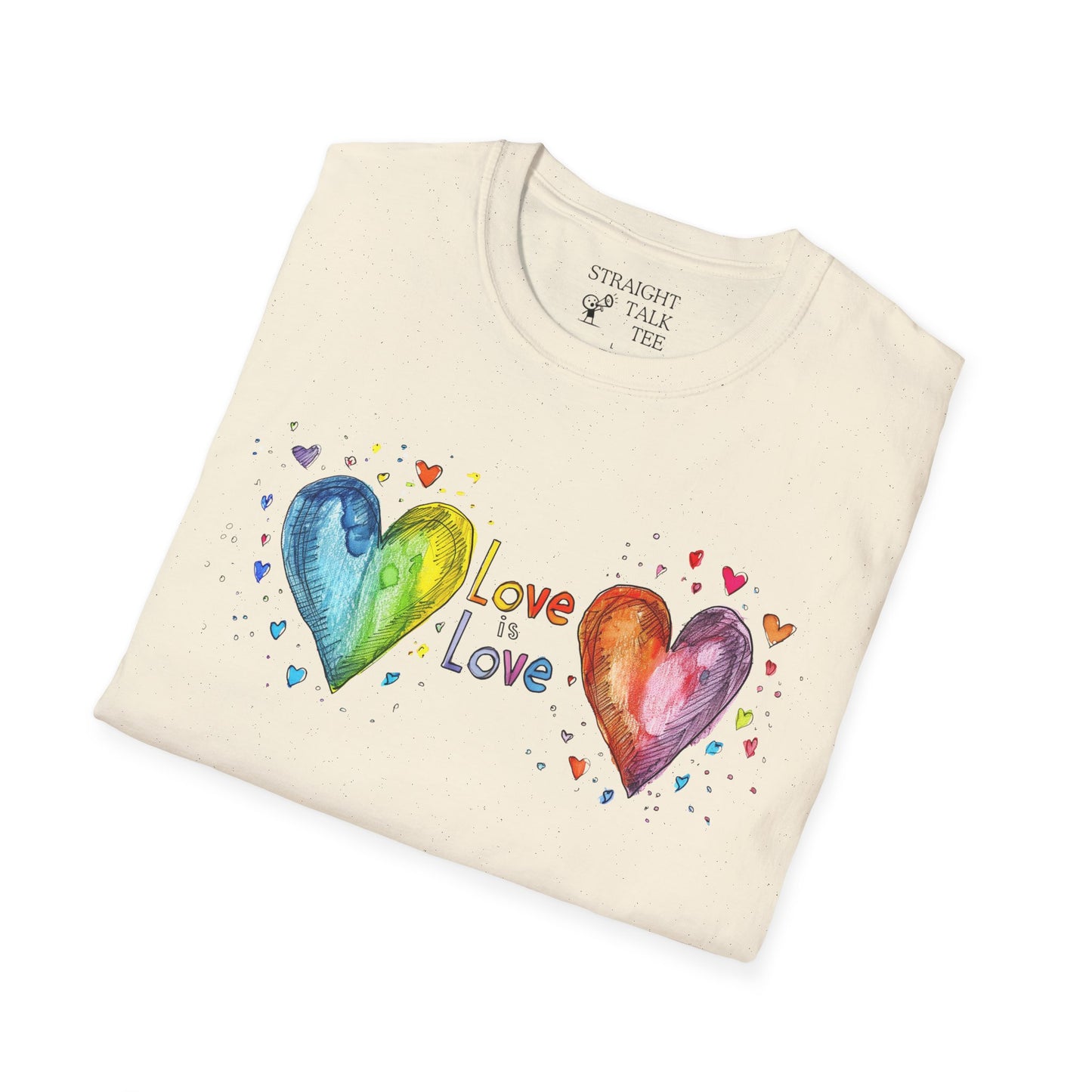 Love is Love Two Hearts T-Shirt | Show Your Pride Shirt!