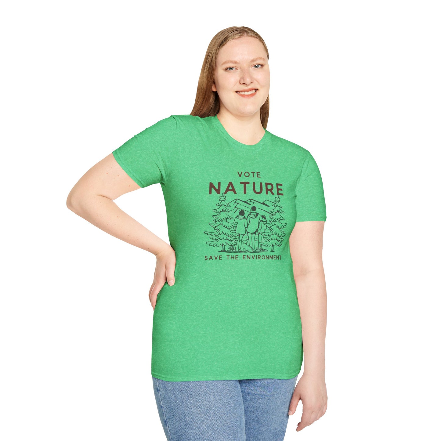 Vote Nature Save the Environment Statement Soft Style t-shirt |unisex| Political Shirt, Once Nature is Gone What's Left?