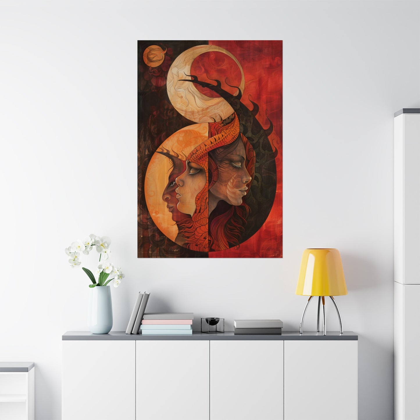 Of Three Minds Matte Wall Art Posters for Home Office or Dorm Decor