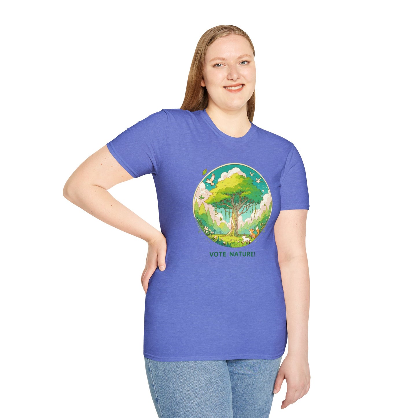 Vote Nature! Inspirational Statement Soft Style T-Shirt |unisex| Show You Care! Political Shirt!