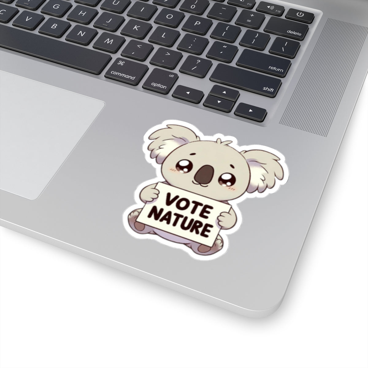 Inspirational Cute Kawala Statement vinyl Sticker: Vote Nature! for laptop, kindle, phone, ipad, instrument case, notebook, mood board