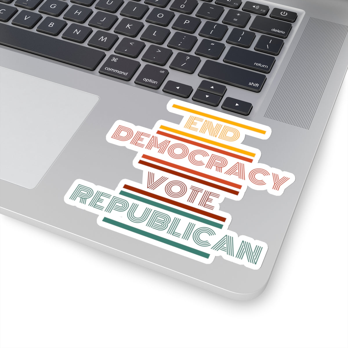 End Democracy Vote Republican Sticker