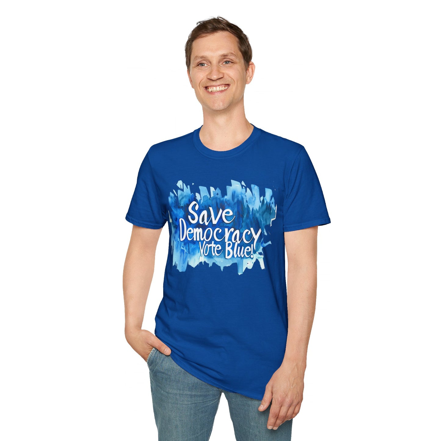 Save Democarcy Vote Blue t-shirt Political Statement Shirt