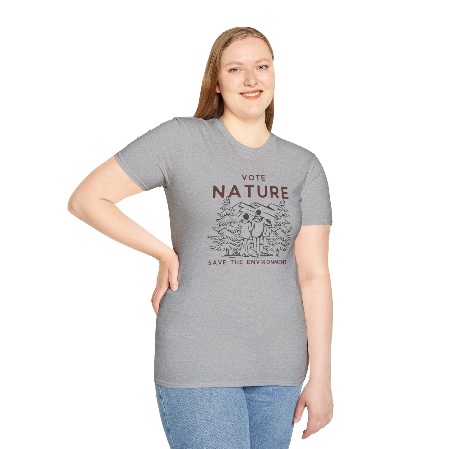 Vote Nature Save the Environment Statement Soft Style t-shirt |unisex| Political Shirt, Once Nature is Gone What's Left?