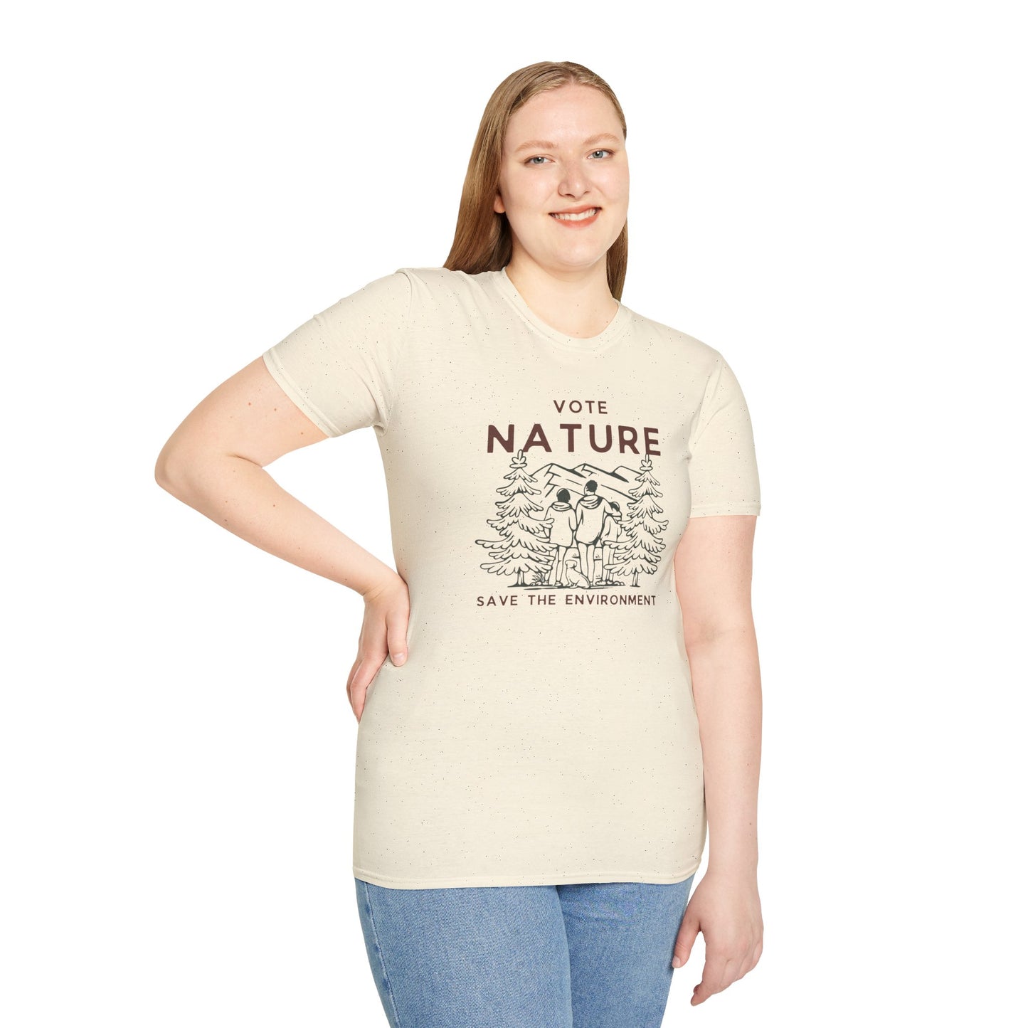 Vote Nature Save the Environment Statement Soft Style t-shirt |unisex| Political Shirt, Once Nature is Gone What's Left?