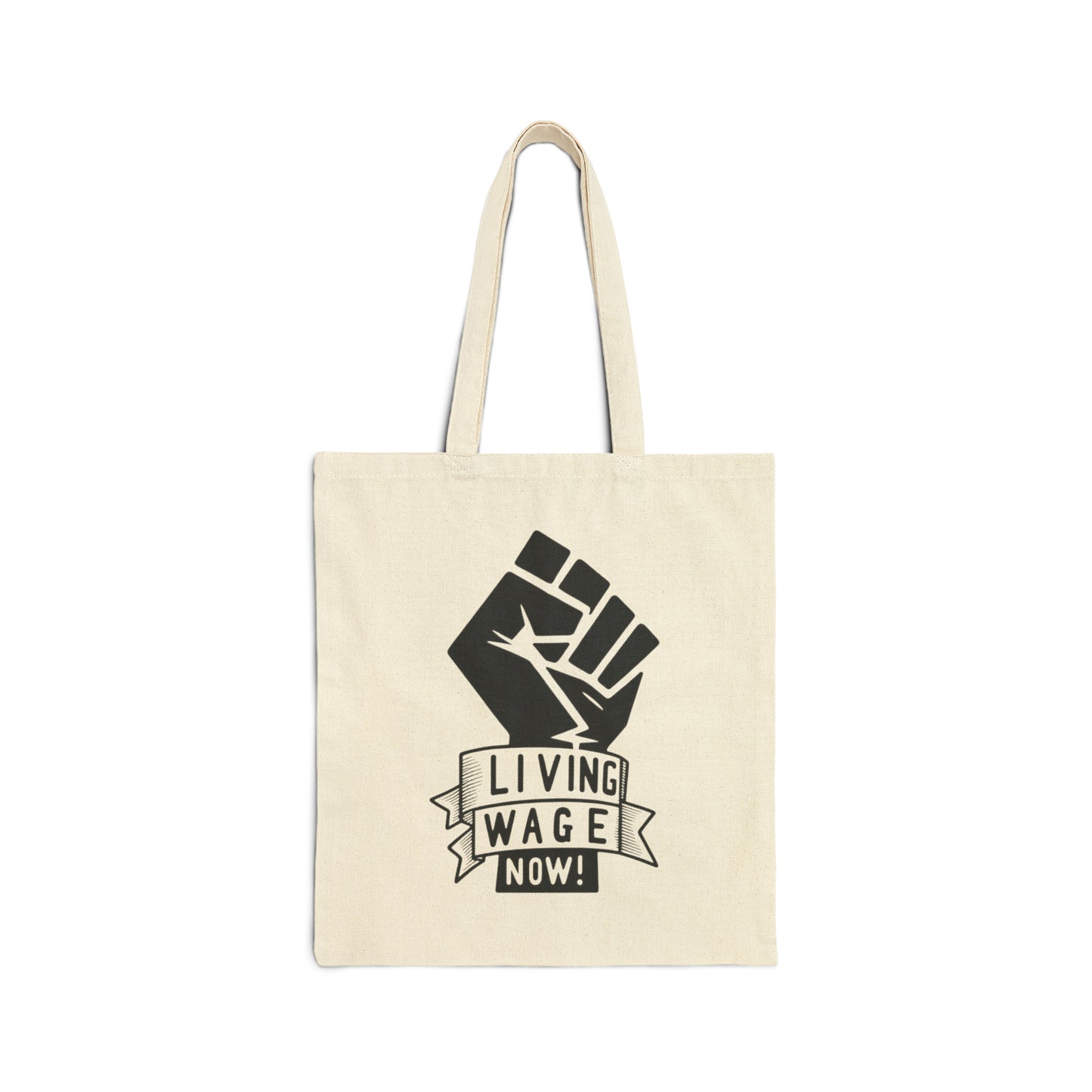 Living Wage Now! v2 (Canvas Tote Bag)