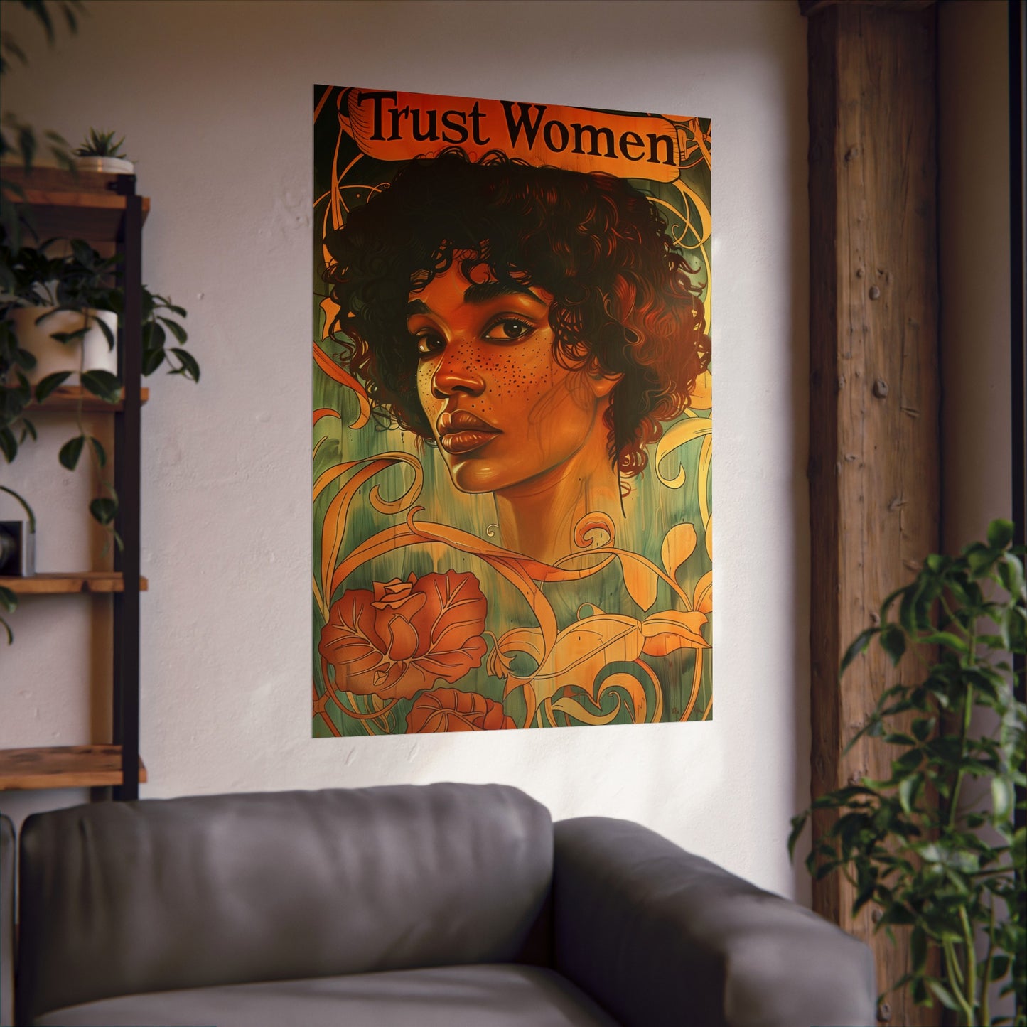 Trust Women Matte Poster Women's Rights Political Wall Art for Home Office Dorm Decor