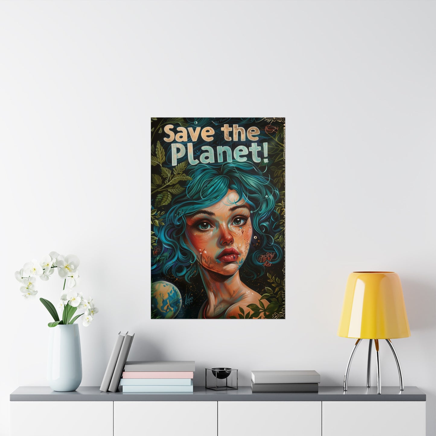 Save the Planet! Matte Posters Activist Political Wall Art for Home Office or Dorm Decor | Beauty and Purpose