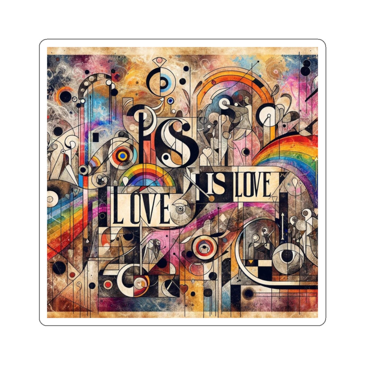 Inspirational Statement: Love is Love Sticker
