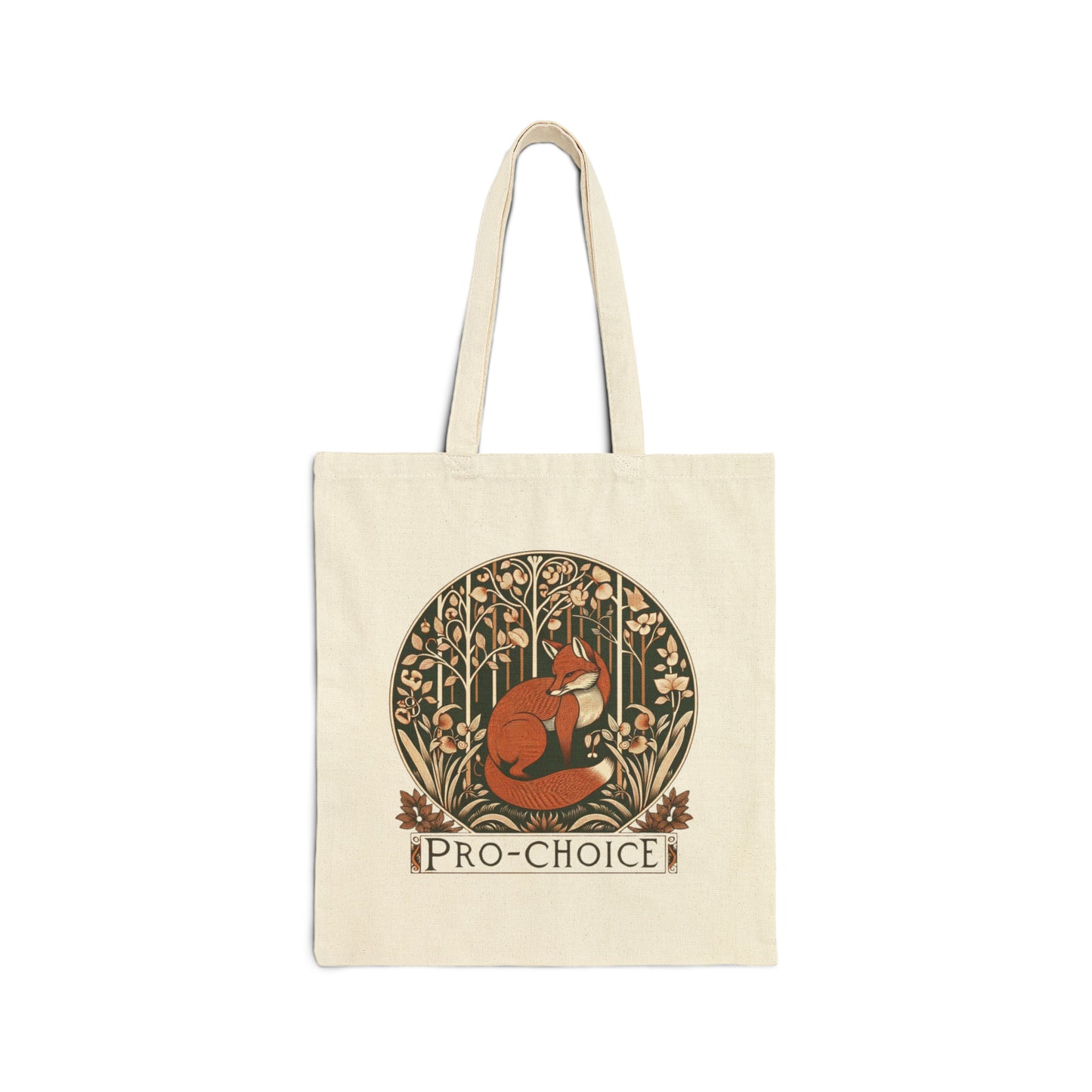 Bold Statement Cotton Cavas Tote Bag: Pro Choice! & carry a laptop, kindle, phone, ipad, notebook goodies to work/coffee house