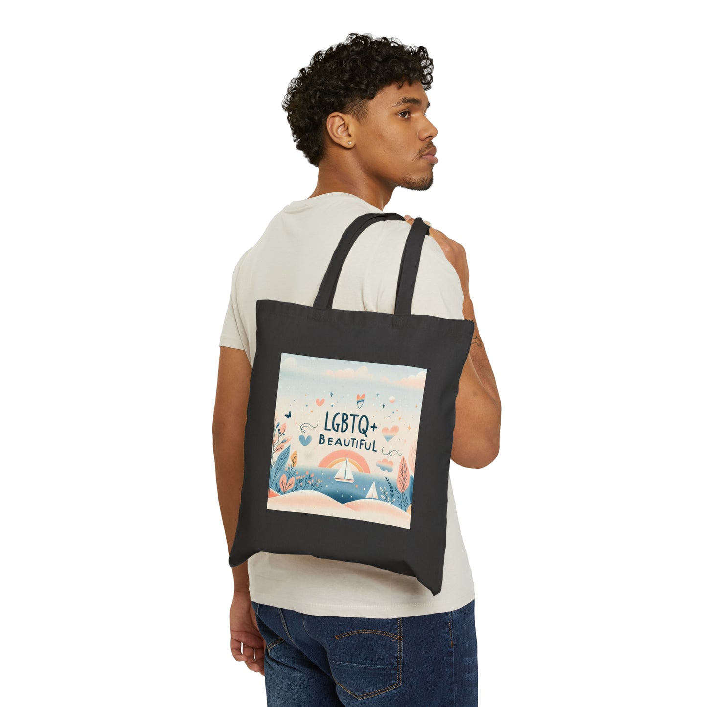 LGBTQ+ Beautiful (Canvas Tote Bag)