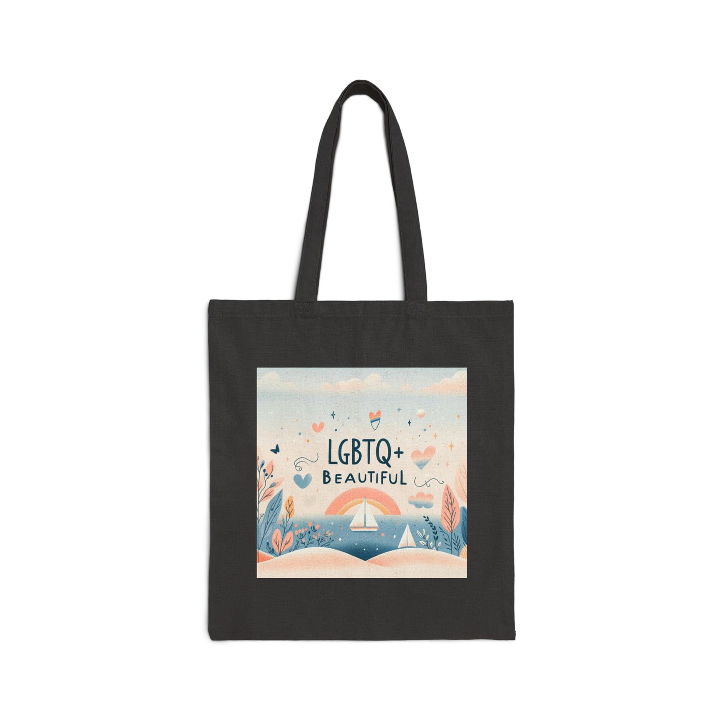 LGBTQ+ Beautiful (Canvas Tote Bag)