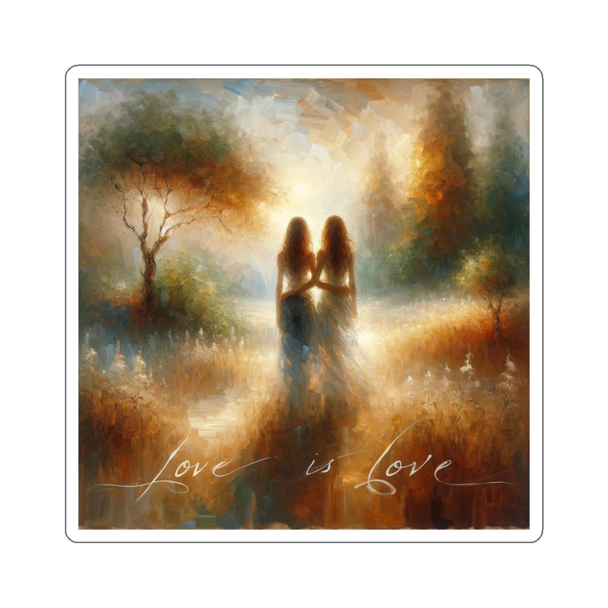 Inspirational Statement: Love is Love! Sticker