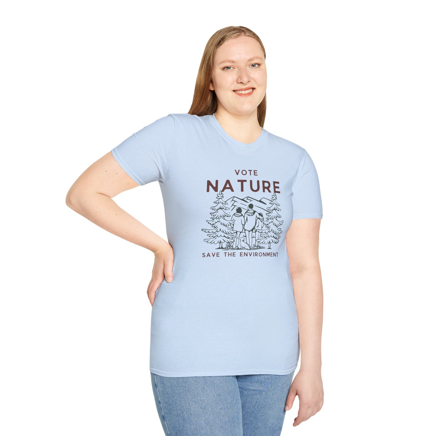 Vote Nature Save the Environment Statement Soft Style t-shirt |unisex| Political Shirt, Once Nature is Gone What's Left?