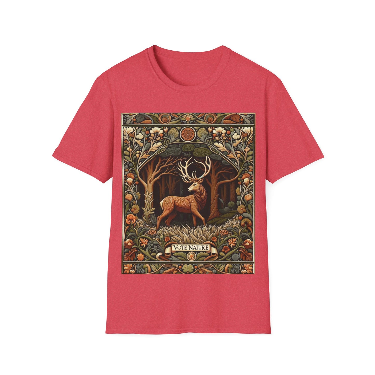 Inspirational Statment T-Shirt: Vote Nature! William Morris Inspired