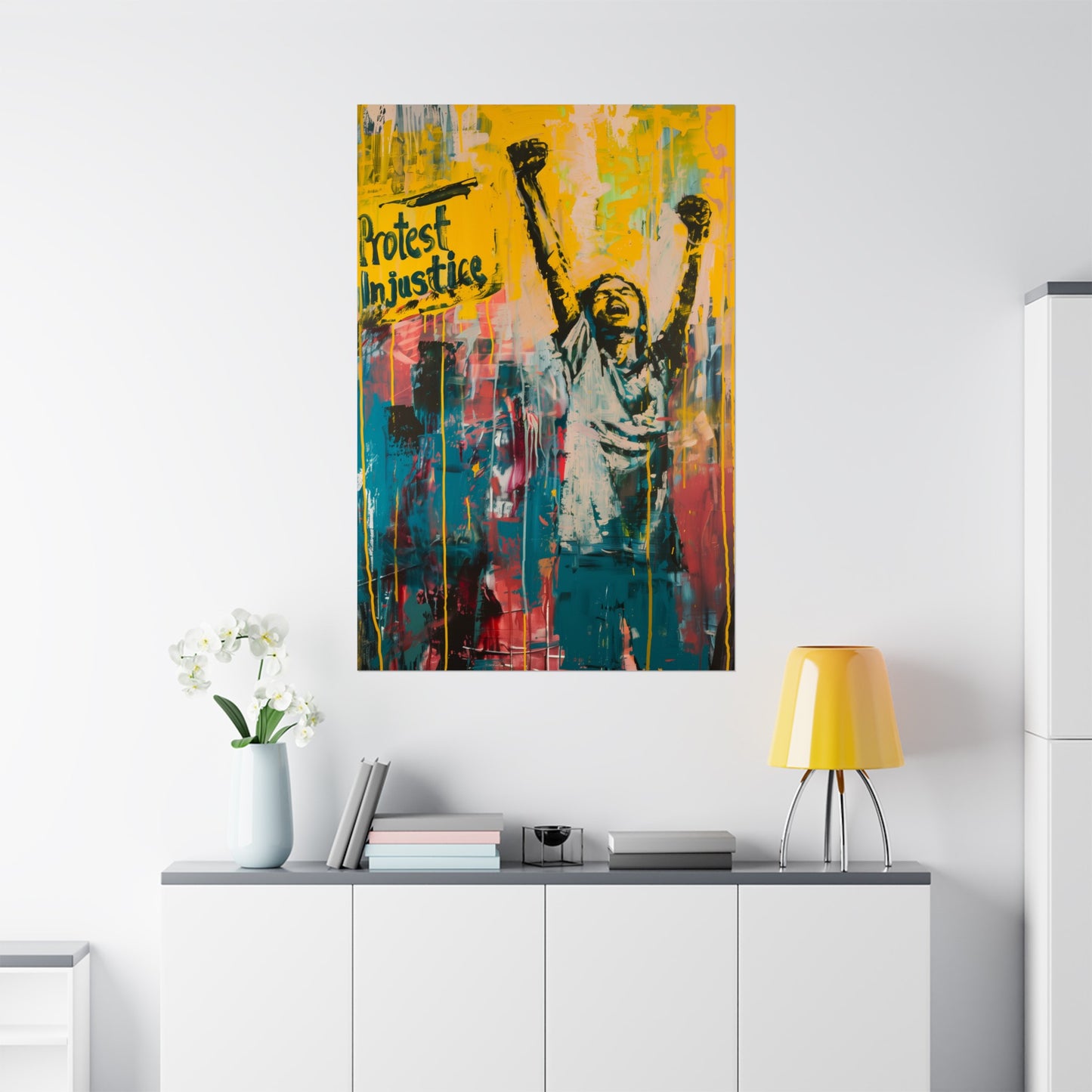 Protest Injustice Matte Poster Activist Political Wall Art for Home Office or Dorm Decor