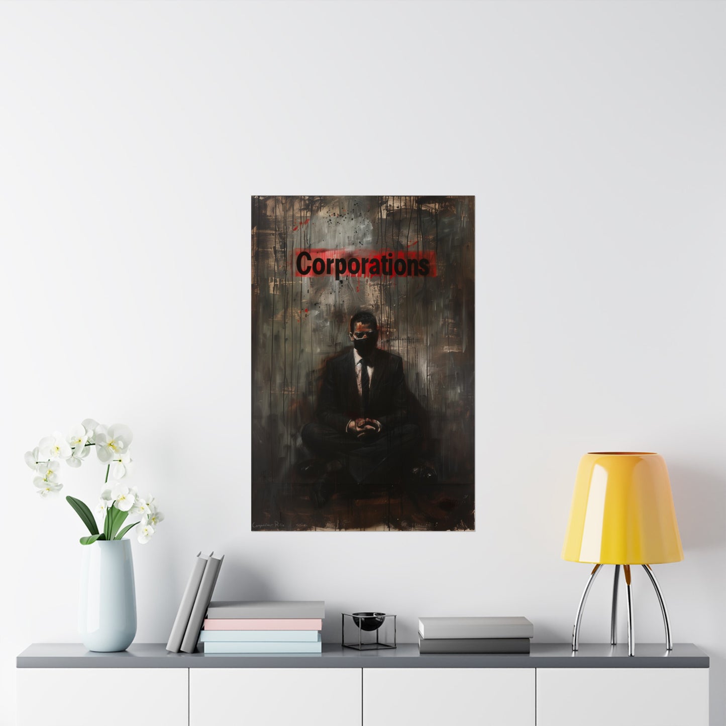 Corporations Matte Poster Political Wall Art for Home Office or Dorm Decor | Fine Art with a Purpose!