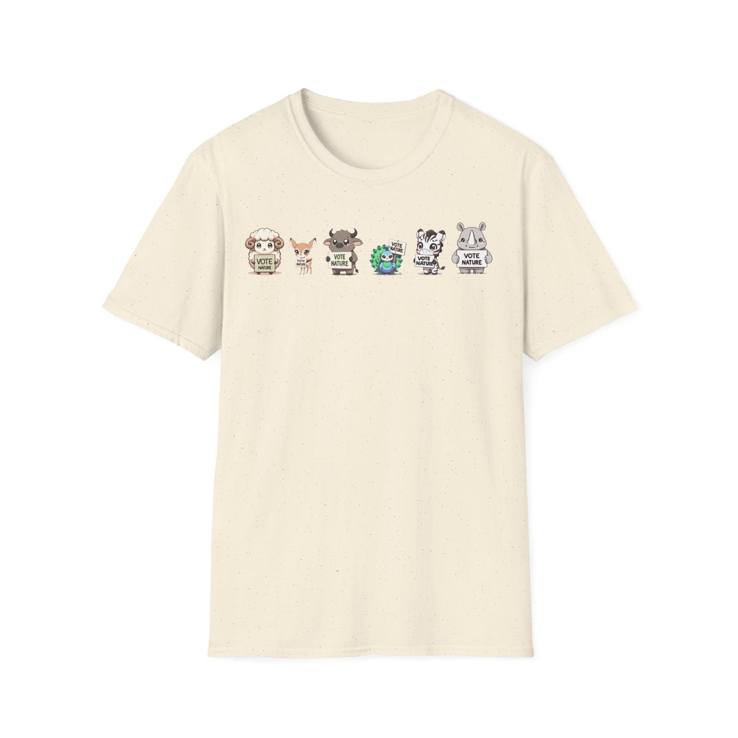 All the Cuteness Five! Inspiring Statement Soft Style t-shirt: Vote Nature |unisex| Minimalist Protest, Resistance, Activism! Show You Care!