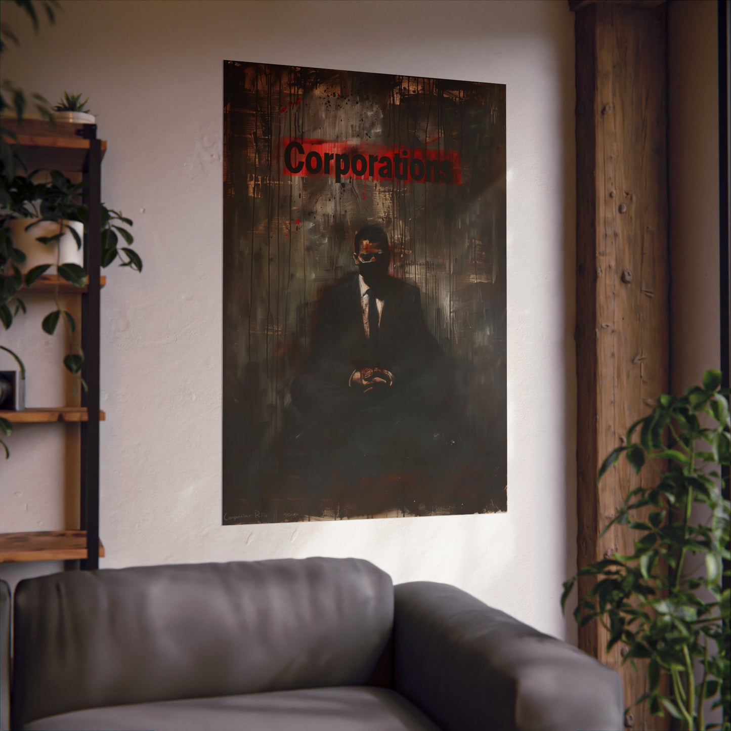 Corporations Matte Poster Political Wall Art for Home Office or Dorm Decor | Fine Art with a Purpose!