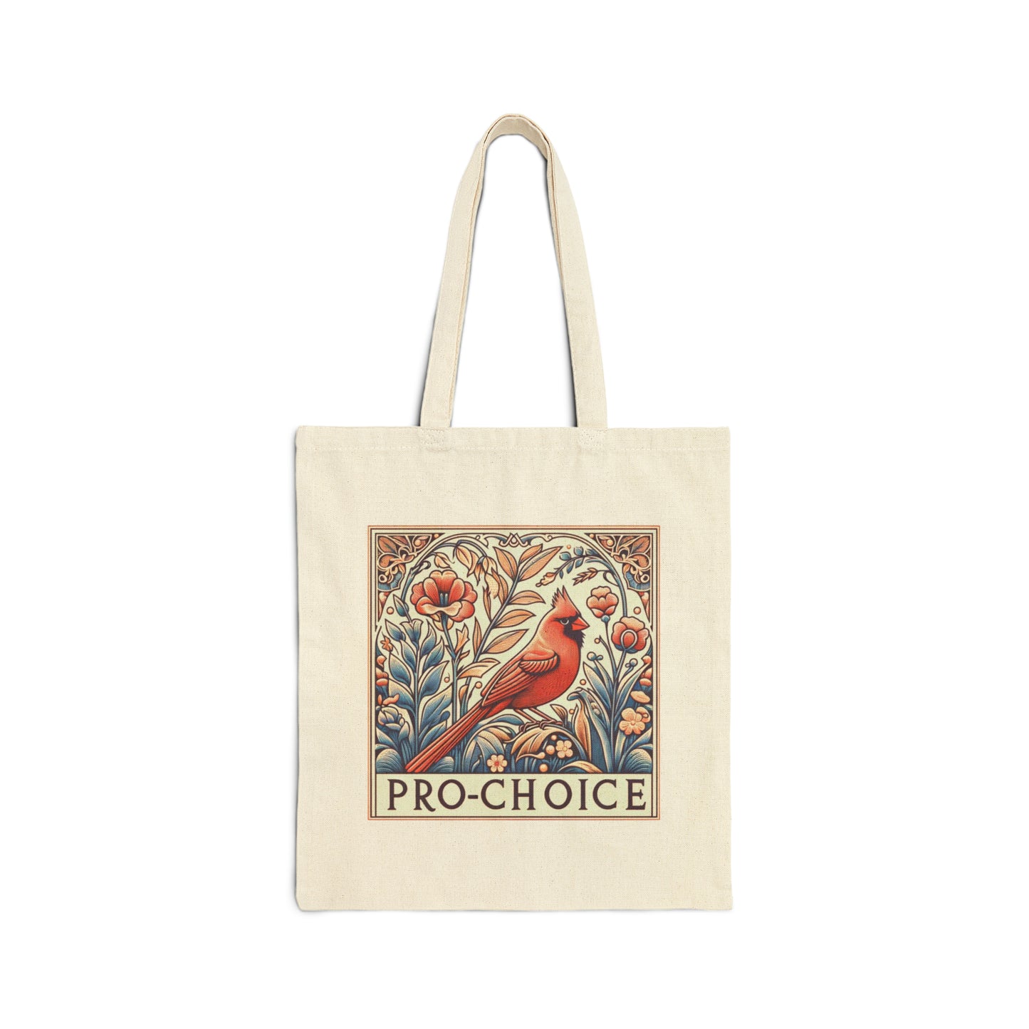 Bold Statement Cotton Cavas Tote Bag: Pro Choice! & carry a laptop, kindle, phone, ipad, notebook goodies to work/coffee house