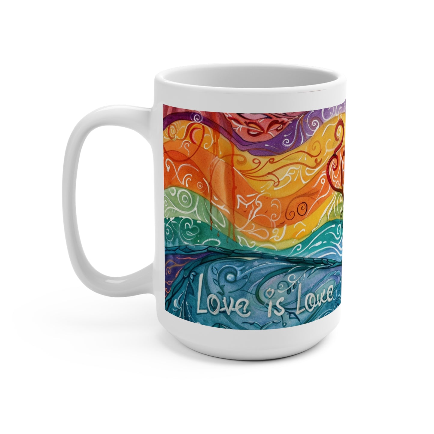 Love is Love Mug (15oz) Pride Activist Political Coffee Tea Mug | Beauty with a Purpose
