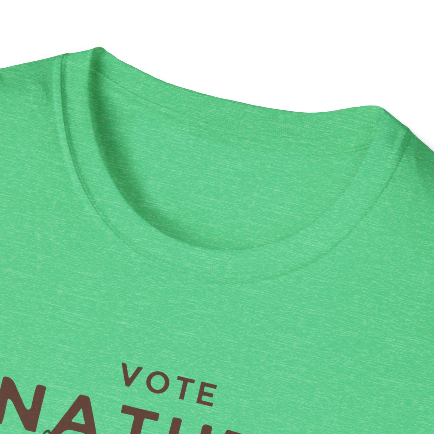 Inpirational Statement Soft-Syle Cotton t-shirt: Vote Nature, Save the Environment! Show you Care!