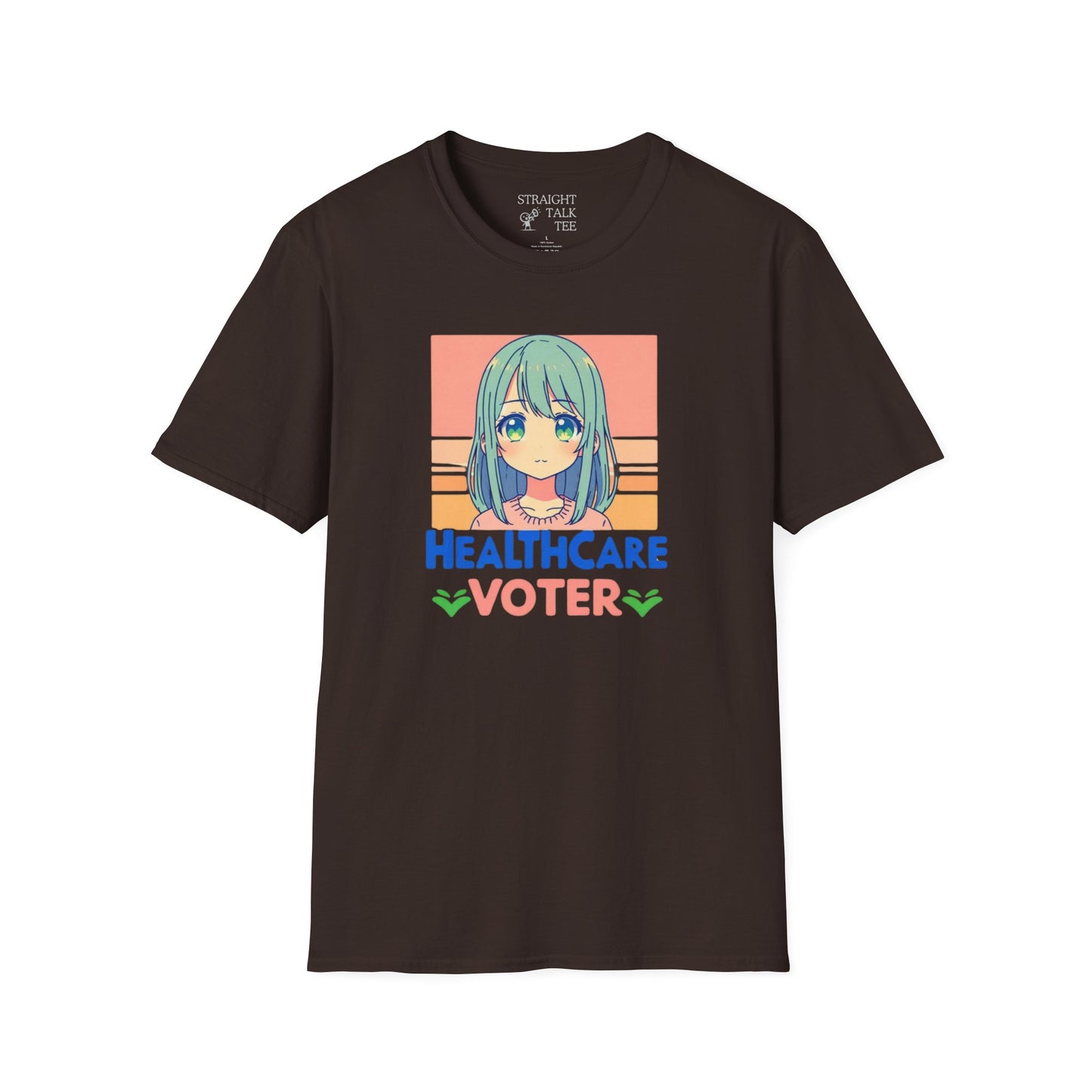 Inspire Voters and Show you Care! |Unisex| Softstyle T-Shirt: Healthcare Voter