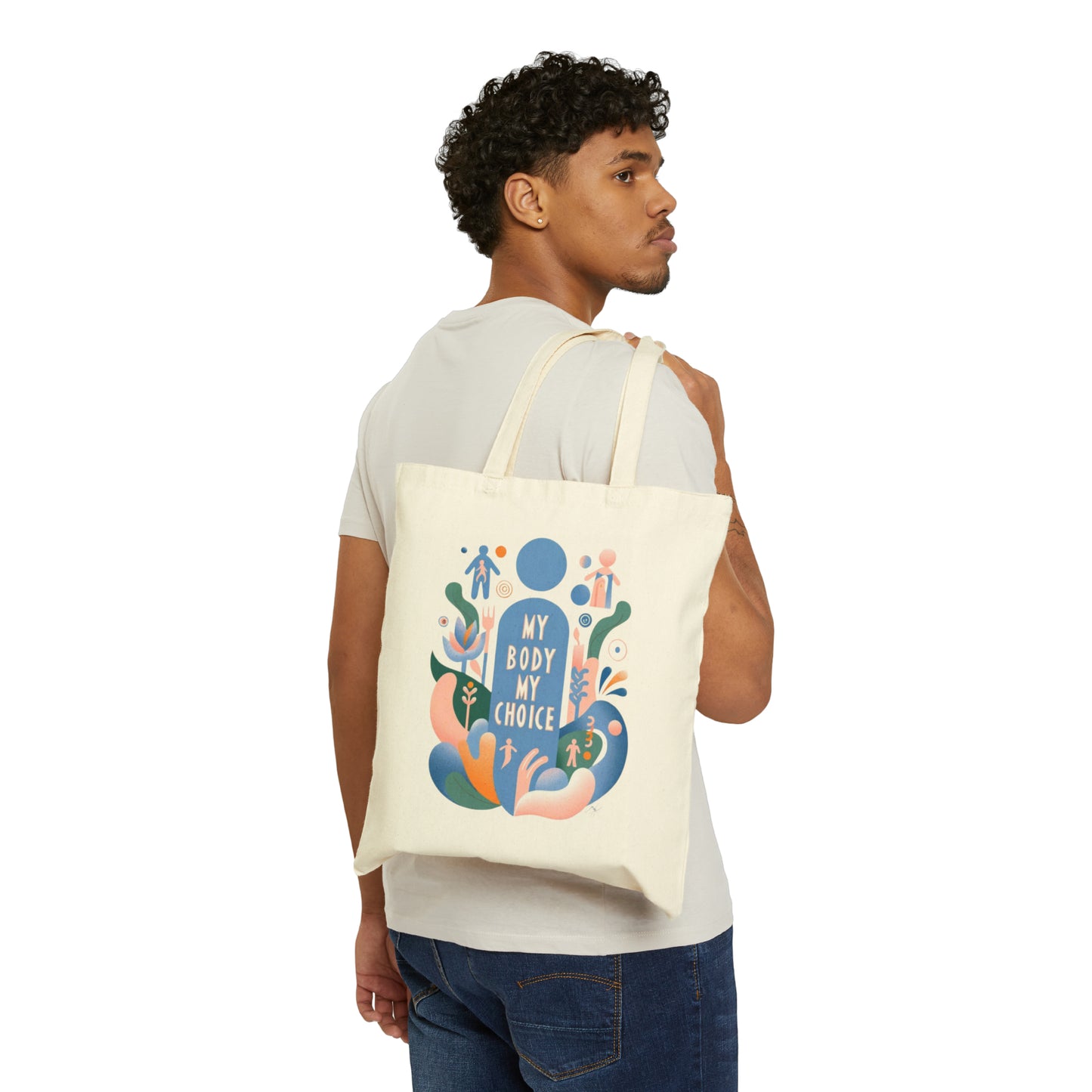 By Body My Choice (Canvas Tote Bag)